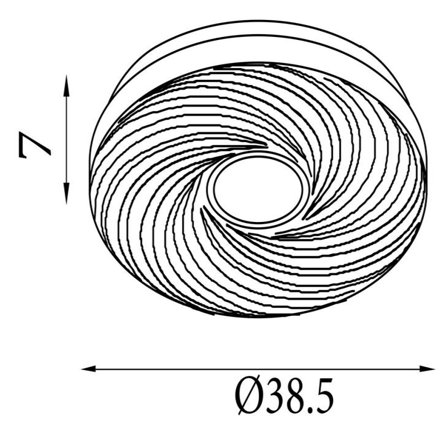 Searchlight - Plafón LED AURA 24W/230V Ø 38,5 cm blanco