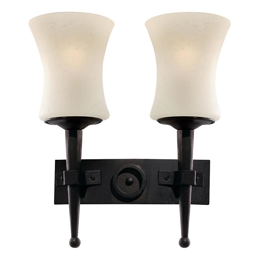 Searchlight - Aplique de pared CARTWHEEL 2xE27/60W/230V