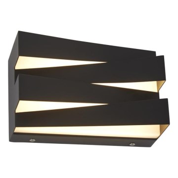 Searchlight - Aplique de pared LED SECTION LED/18W/230V negro