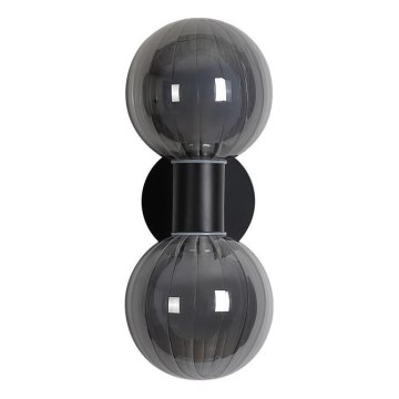 Searchlight - Aplique de pared LUMINSPHERE 2xG9/7W/230V negro