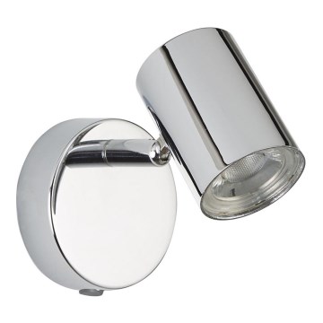 Searchlight - Aplique de pared orientable tipo spot LED ROLLO LED/4W/230V cromado brillante