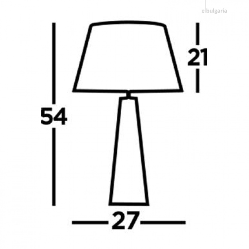 Searchlight - Lámpara de mesa MALDON 1xE27/60W/230V
