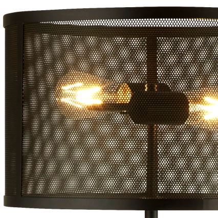 Searchlight - Lámpara de pie FISHNET 2xE27/60W/230V negro