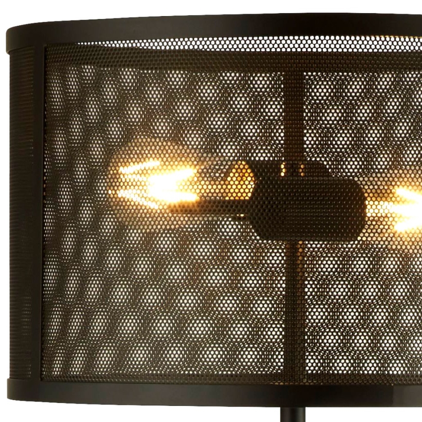 Searchlight - Lámpara de pie FISHNET 2xE27/60W/230V negro