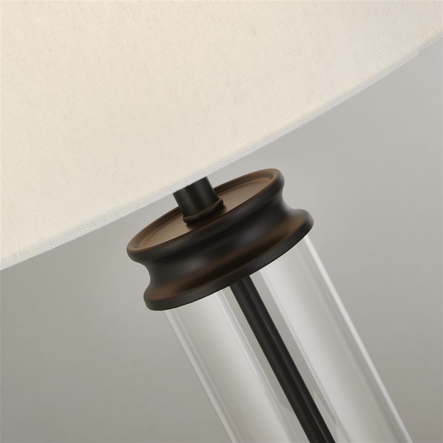 Searchlight - Lámpara de mesa PEDESTAL 1xE27/60W/230V negro