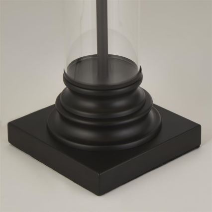 Searchlight - Lámpara de mesa PEDESTAL 1xE27/60W/230V negro