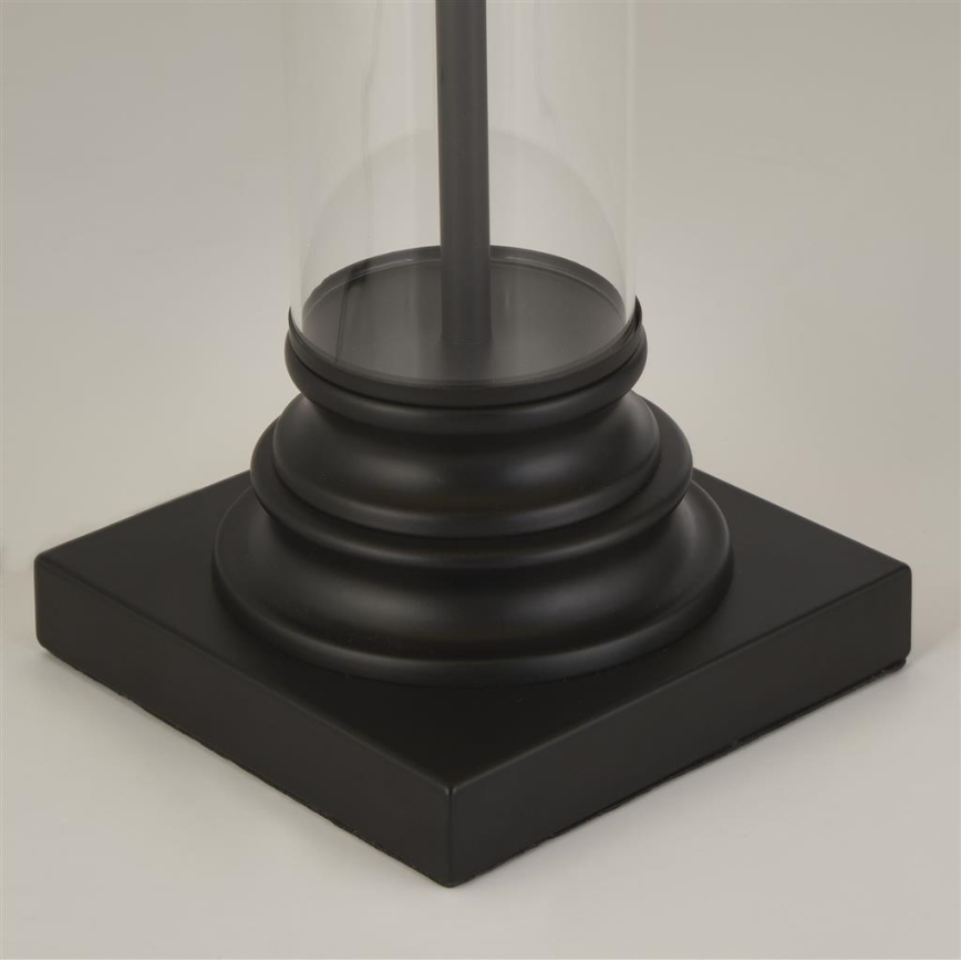 Searchlight - Lámpara de mesa PEDESTAL 1xE27/60W/230V negro
