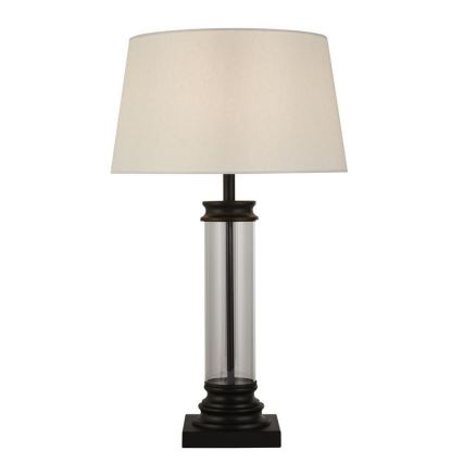Searchlight - Lámpara de mesa PEDESTAL 1xE27/60W/230V negro