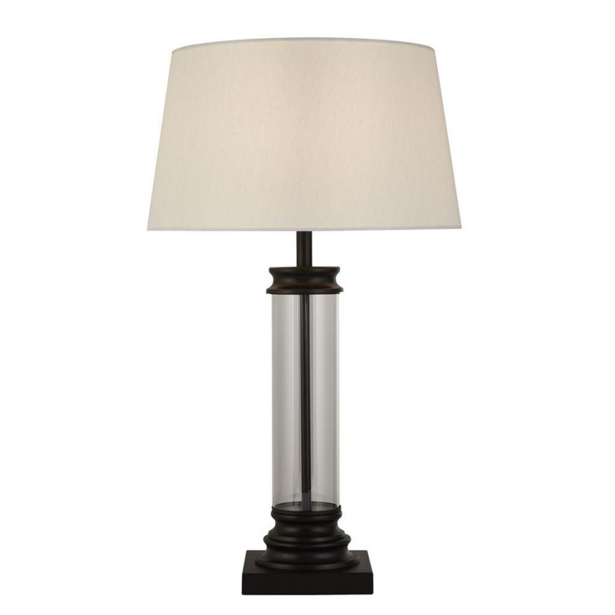 Searchlight - Lámpara de mesa PEDESTAL 1xE27/60W/230V negro