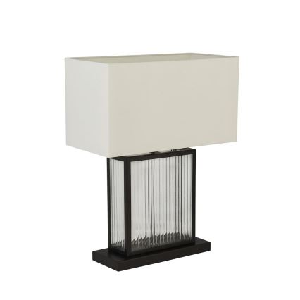 Searchlight - Lámpara de mesa CLARENDON 1xE27/60W/230V negro