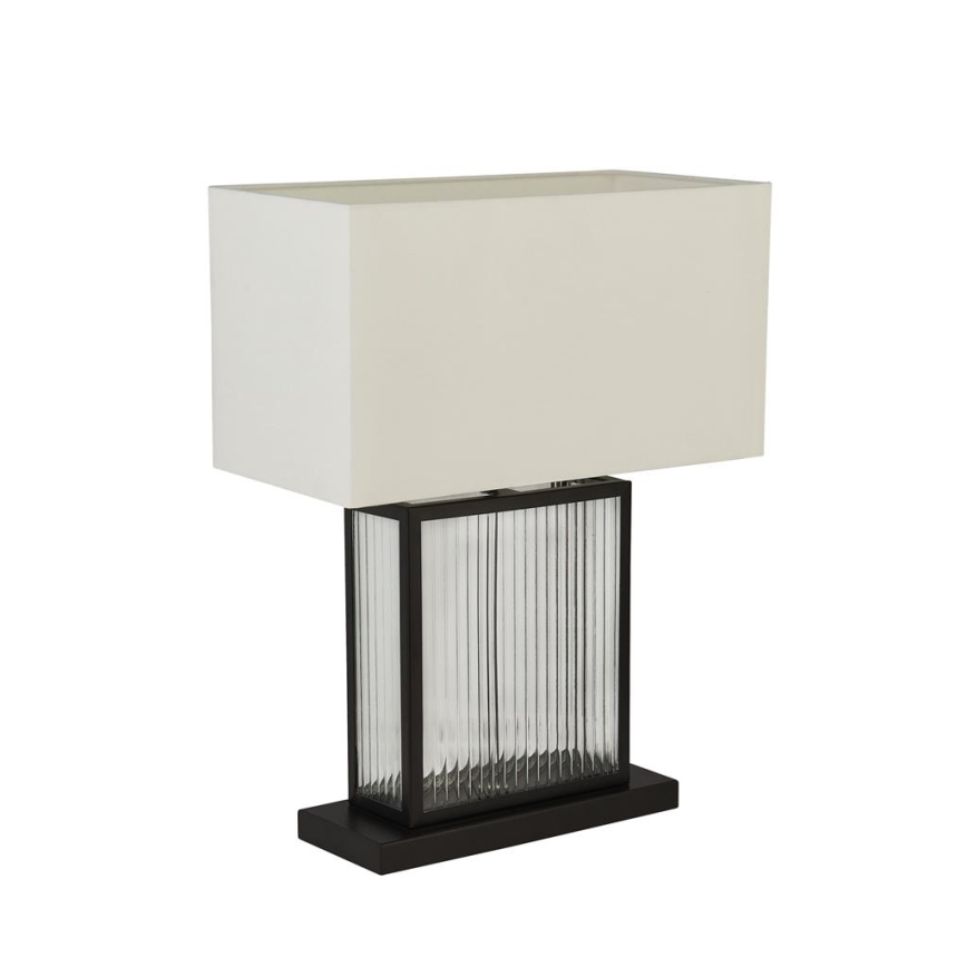 Searchlight - Lámpara de mesa CLARENDON 1xE27/60W/230V negro
