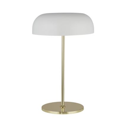 Searchlight - Lámpara de mesa HANOVER 2xE14/7W/230V blanco/dorado