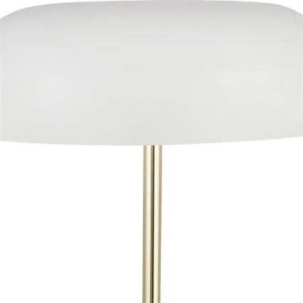 Searchlight - Lámpara de mesa HANOVER 2xE14/7W/230V blanco/dorado
