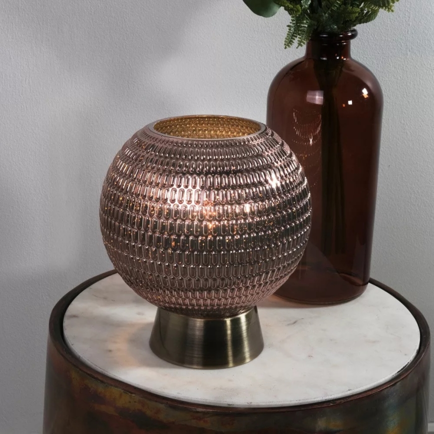 Searchlight - LED Lámpara de mesa MILA LED/0,6W/3xAAA marrón