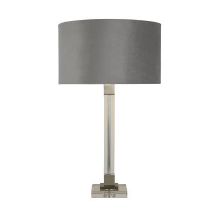 Searchlight - Lámpara de mesa SCARBOROUGH 1xE27/60W/230V gris