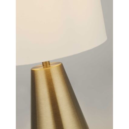 Searchlight - Lámpara de mesa 1xE14/25W/230V dorada