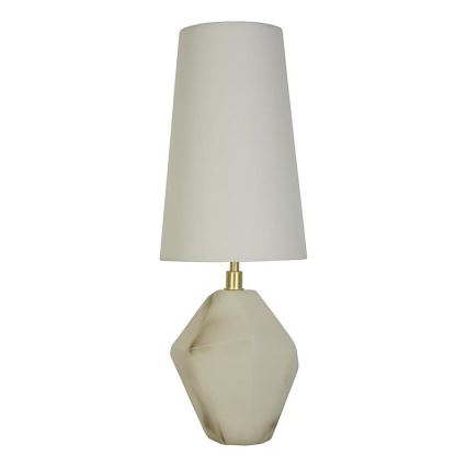 Searchlight - Lámpara de mesa APEX 1xE27/60W/230V blanca/gris