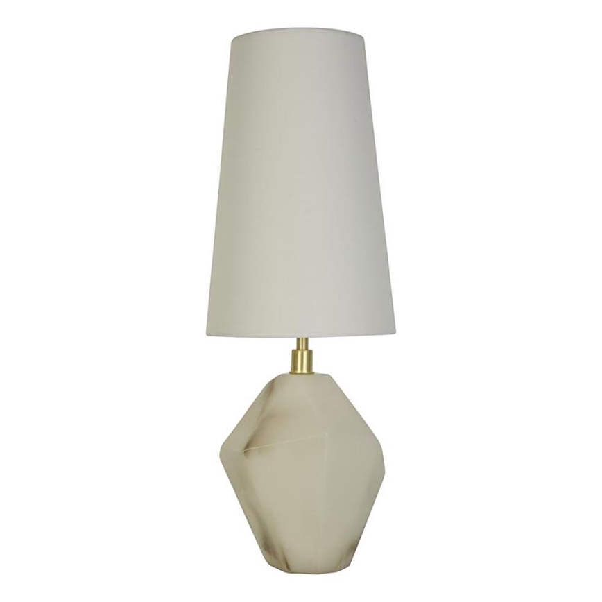 Searchlight - Lámpara de mesa APEX 1xE27/60W/230V blanca/gris