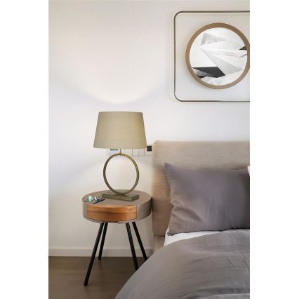 Searchlight - Lámpara de sobremesa ELEGANT 1xE27/60W/230V color crema