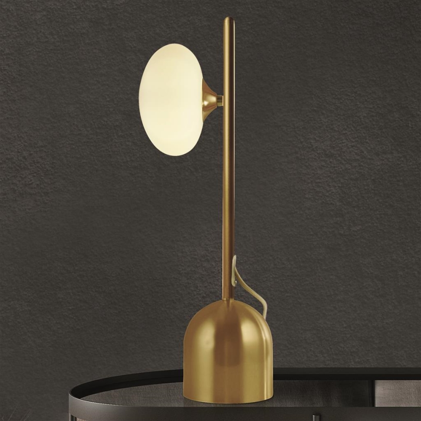 Searchlight - Lámpara de mesa PEBBLE 1xG9/7W/230V dorado
