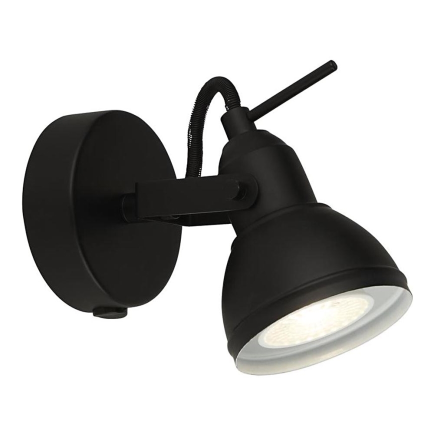 Searchlight - Foco de pared FOCUS 1xGU10/50W/230V negro