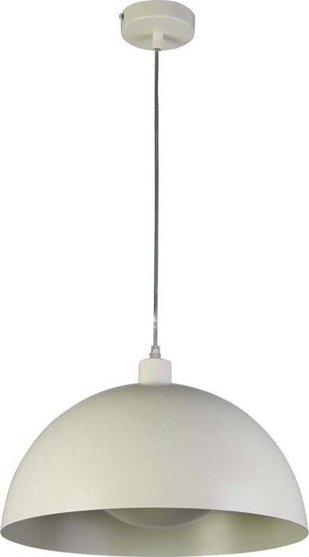 Searchlight - Lámpara colgante con cable MARS 1xE27/60W/230V Ø 25 cm crema
