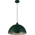 Searchlight - Lámpara colgante con cable MARS 1xE27/60W/230V Ø 25 cm verde
