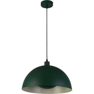 Searchlight - Lámpara colgante con cable MARS 1xE27/60W/230V Ø 25 cm verde