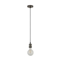 Searchlight - Lámpara colgante con cable SUSPENSION 1xE27/60W/230V antracita
