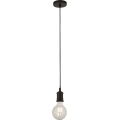 Searchlight - Lámpara colgante con cable SUSPENSION 1xE27/60W/230V negra
