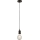 Searchlight - Lámpara colgante con cable SUSPENSION 1xE27/60W/230V negra
