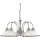 Searchlight - Lámpara colgante con cadena AMERICAN DINER 5xE14/60W/230V cromo brillante