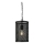 Searchlight - Lámpara colgante con cadena FISHNET 1xE27/60W/230V negro