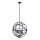 Searchlight - Lámpara colgante con cadena ORBIT 4xE14/60W/230V negra