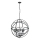 Searchlight - Lámpara colgante con cadena ORBIT 6xE14/60W/230V negra