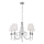 Searchlight - Lámpara colgante con cadena PORTICO 5xG9/33W/230V cromo brillante