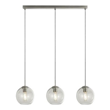 Searchlight - Lámpara colgante PENDANT 3xE27/40W/230V cromo mate