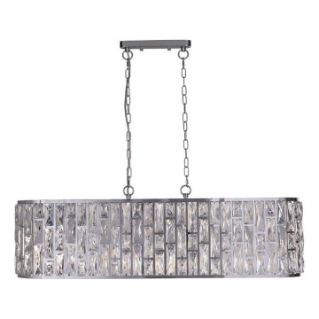 Searchlight - Lámpara de araña con cadena BIJOU 8xE14/40W/230V