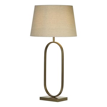 Searchlight - Lámpara de mesa MODISH 1xE27/60W/230V color crema