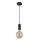 Searchlight - Lámpara de suspensión con cable SUSPENSION 1xE27/60W/230V negro
