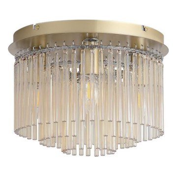 Searchlight - Lámpara de techo SWIZZLE 5xE14/60W/230V diámetro 32 cm dorada