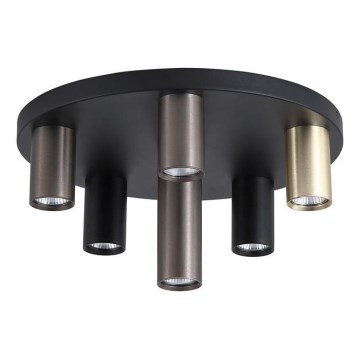 Searchlight - Lámpara de techo TUBES, 6x GU10/10W/230V, diámetro 40 cm