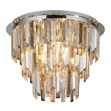 Searchlight - Plafón de cristal CLARISSA 5xE14/40W/230V