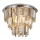Searchlight - Plafón de cristal CLARISSA 5xE14/40W/230V