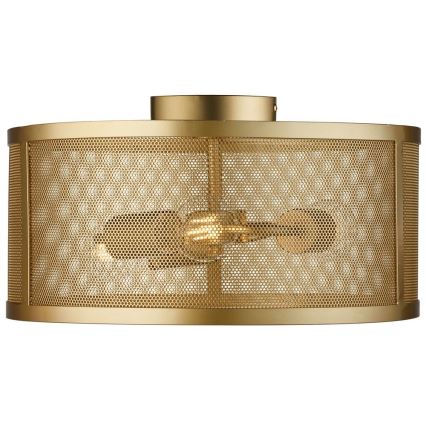 Searchlight - Plafón FISHNET 3xE27/60W/230V dorado