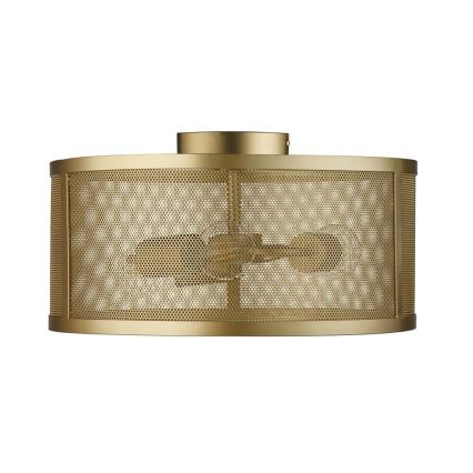 Searchlight - Plafón FISHNET 3xE27/60W/230V dorado