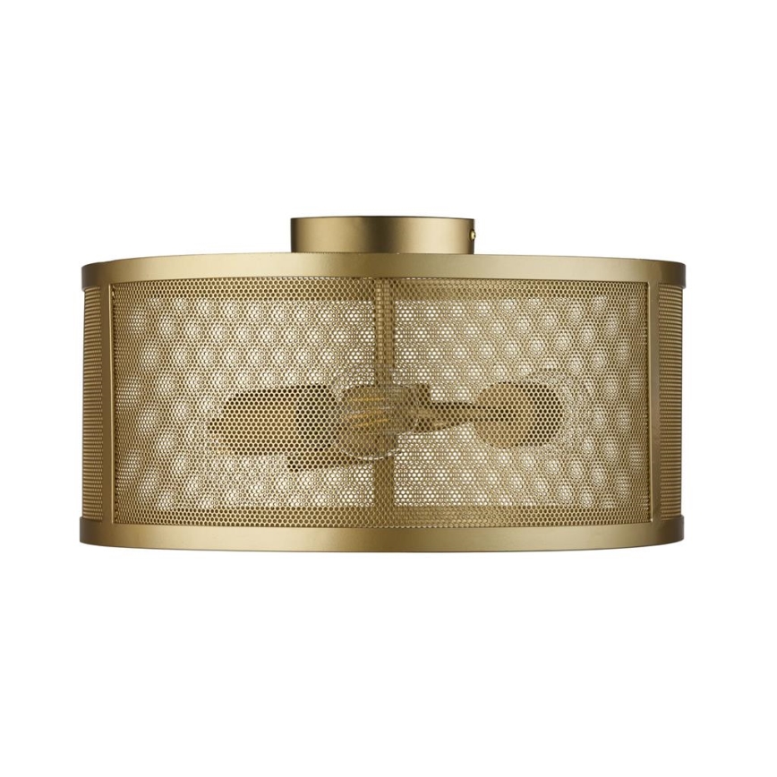 Searchlight - Plafón FISHNET 3xE27/60W/230V dorado
