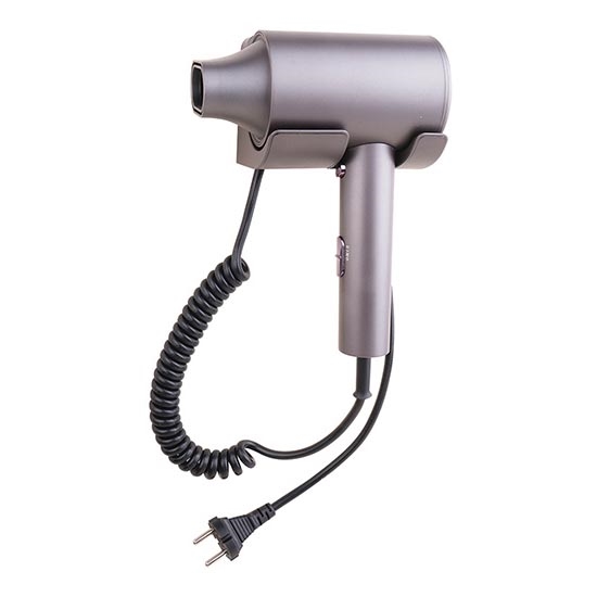 Secador de pelo con soporte 16x22,3 cm marrón