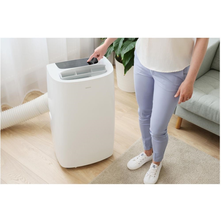 Sencor - Aire acondicionado móvil inteligente 3en1 con accesorios completos 1700W/230V 16000 BTU Wi-Fi + control remoto