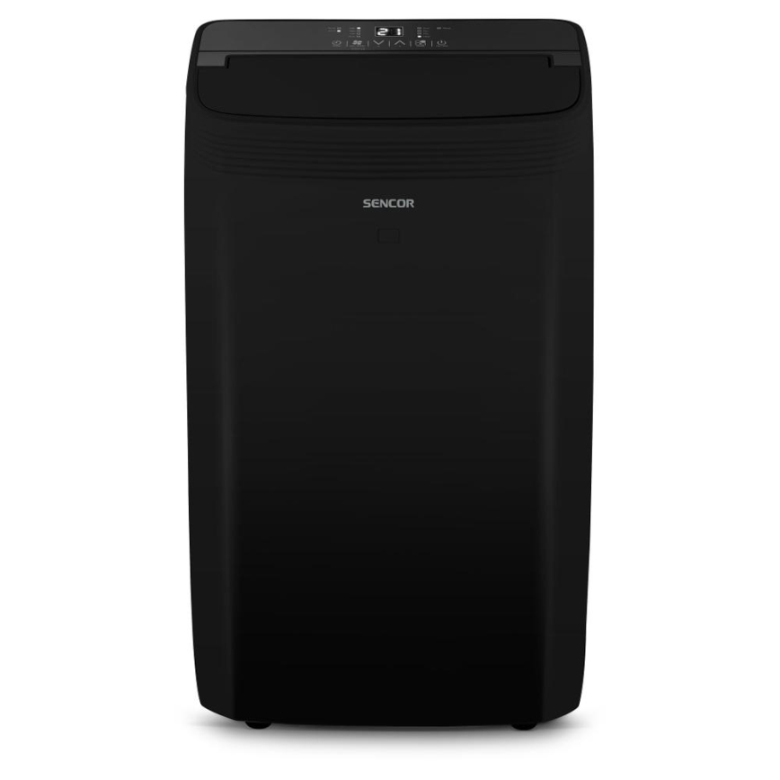 Sencor - Aire acondicionado móvil inteligente Incluye accesorios completos 900W/230V 9000 BTU Wi-Fi negro + control remoto